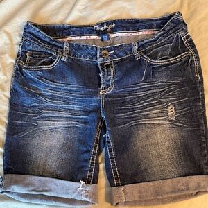 Amethyst Jeans Dark Blue Jean Shorts